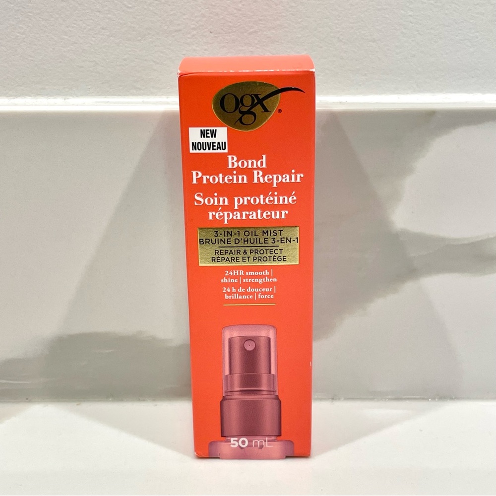 🔵3/$25 NEW OGX Bond Protein Repair 3-in-1 Oil Mist
